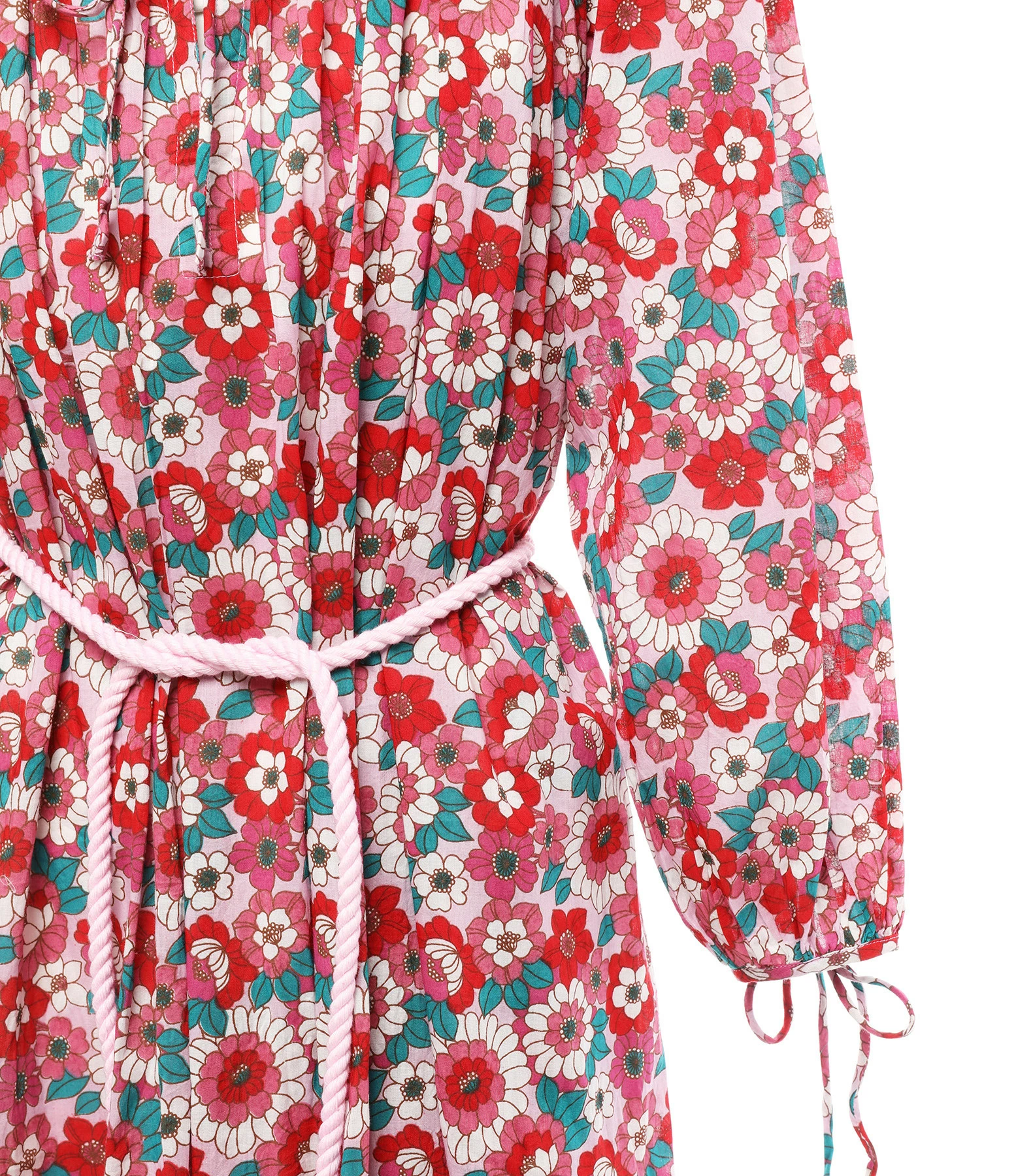 ANTIK BATIK Robe Longue Blossom Rouge – Image 2