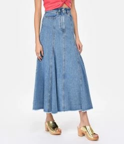 MSGM Jupe Coton Bleu 10 MSGM Jupe Coton Bleu -Boutique de vente ZIMMERMANN 457 230111
