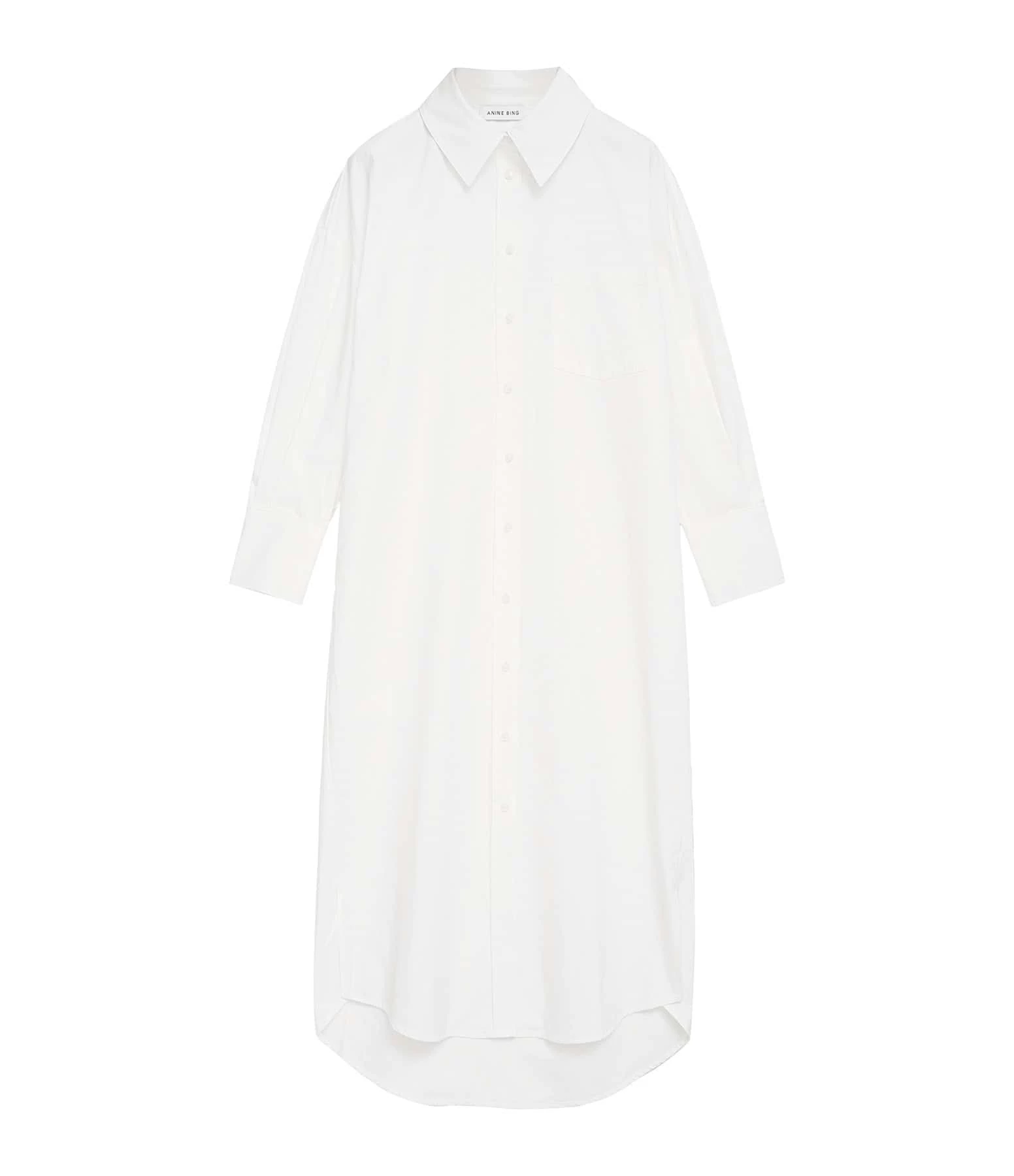 ANINE BING Robe Mika Coton Blanc