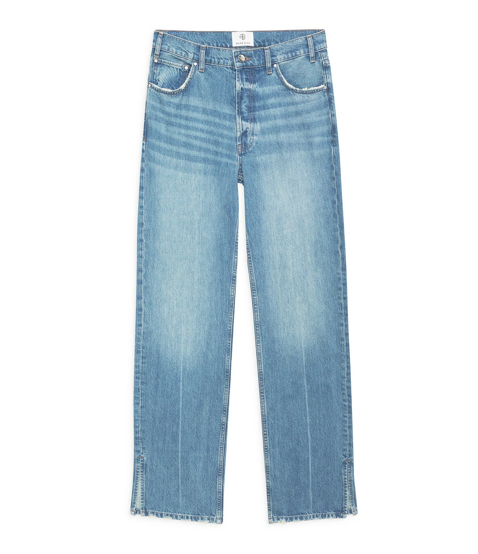 ANINE BING Jean Roy Coton Organique Bleu