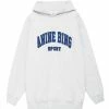 ANINE BING Sweatshirt Hoodie Tyler Coton Gris