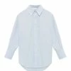 ANINE BING Chemise Mika Coton Bleu