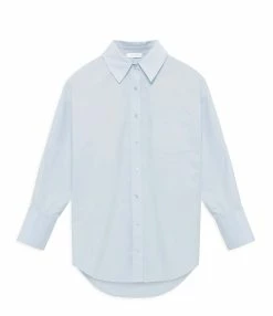 ANINE BING Chemise Mika Coton Bleu