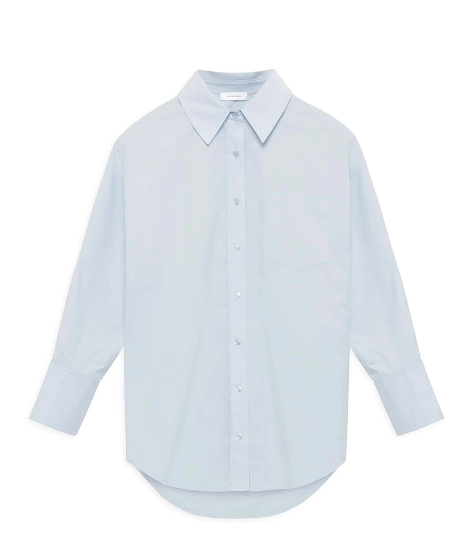 ANINE BING Chemise Mika Coton Bleu