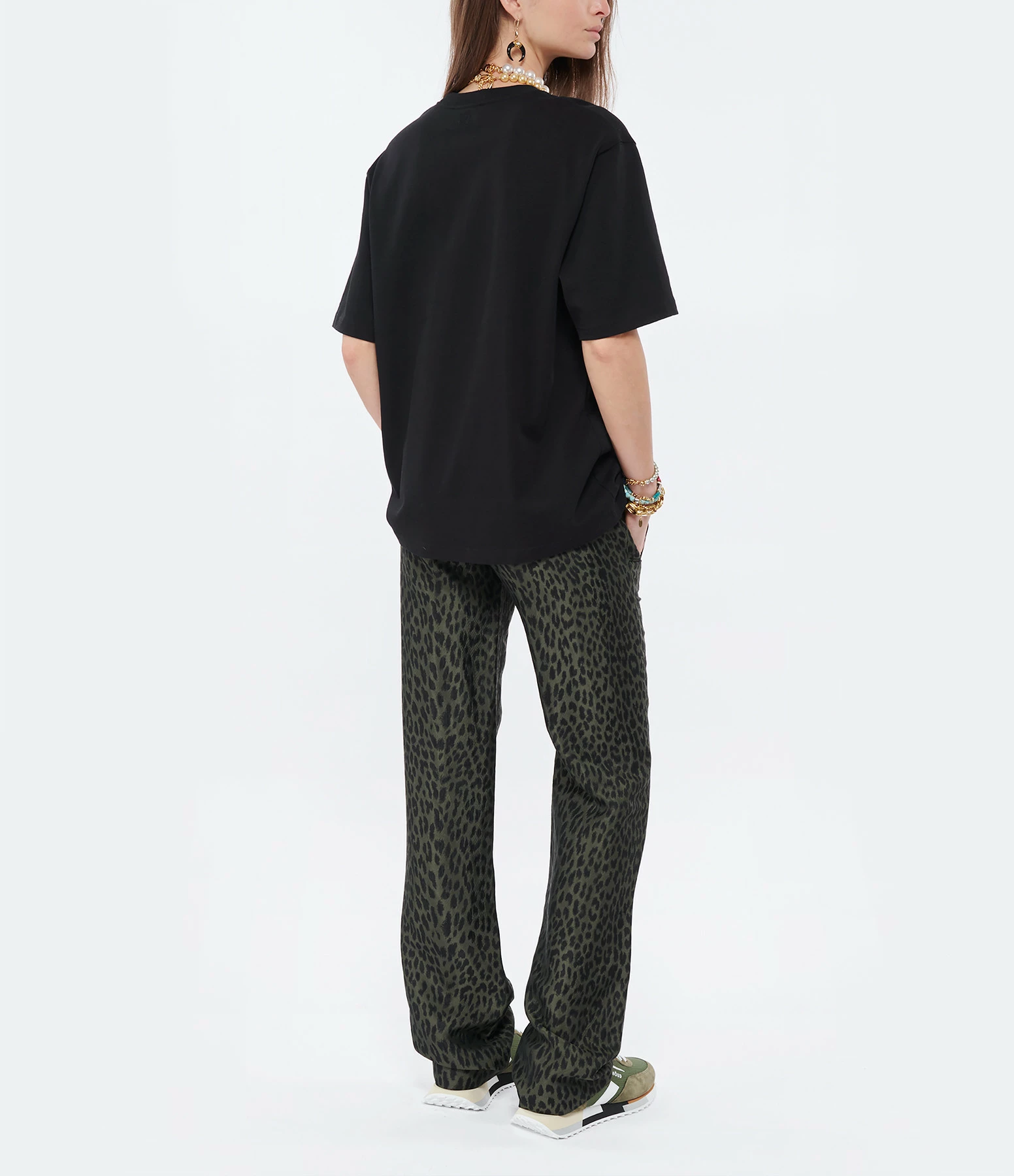 AMI Paris Tee-shirt Unisexe Ami De Cœur Coton Biologique Noir – Image 4