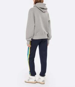 AMI Paris Sweatshirt Hoodie Unisexe Ami De Cœur Coton Bio Gris Chiné 11 AMI Paris Sweatshirt Hoodie Unisexe Ami De Cœur Coton Bio Gris Chiné -Boutique de vente ZIMMERMANN amipa look20220907 415 1