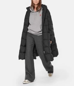 AMI Paris Sweatshirt Hoodie Unisexe Ami De Cœur Coton Bio Gris Chiné 15 AMI Paris Sweatshirt Hoodie Unisexe Ami De Cœur Coton Bio Gris Chiné -Boutique de vente ZIMMERMANN amipa look20221011 199