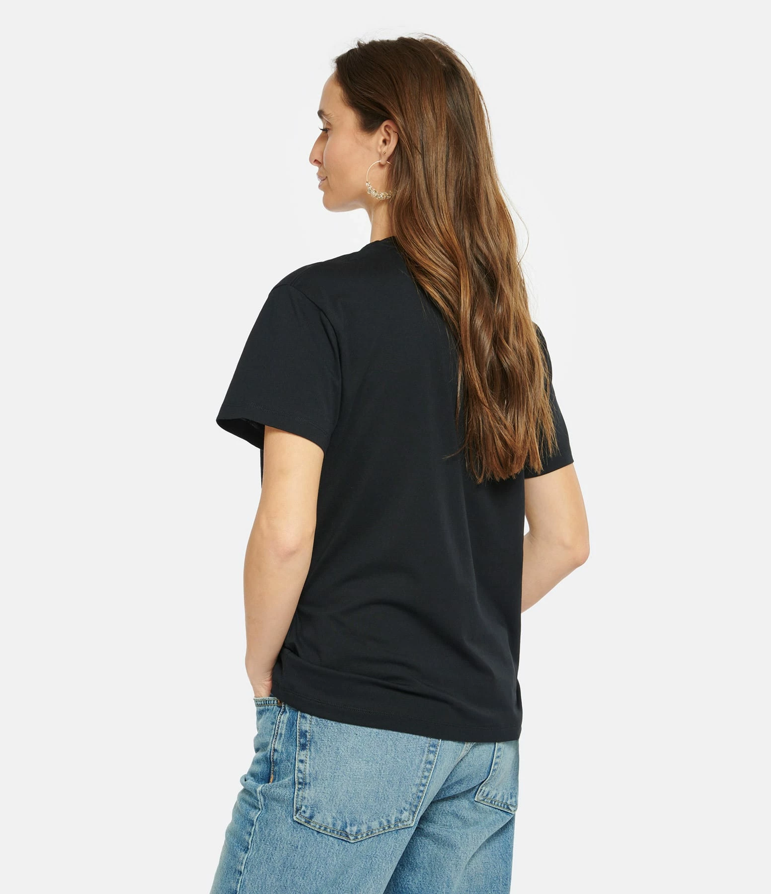 AMI Paris Tee-shirt Unisexe Ami De Cœur Coton Biologique Noir – Image 3