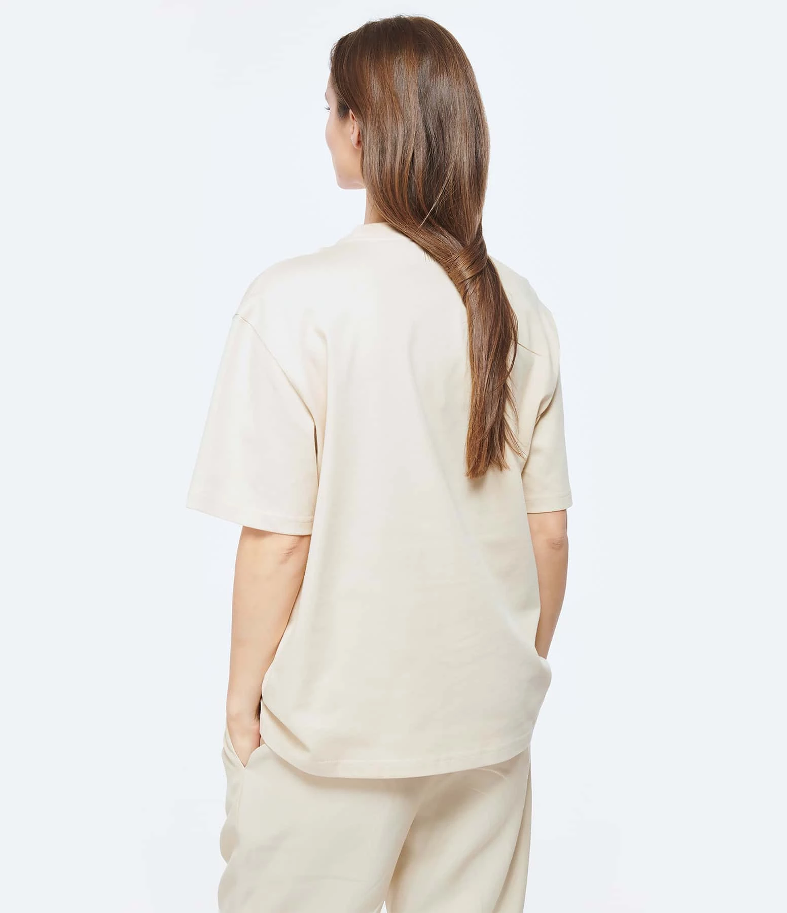 AMI Paris Tee-shirt Unisexe Ami De Cœur Coton Biologique Vanille – Image 3