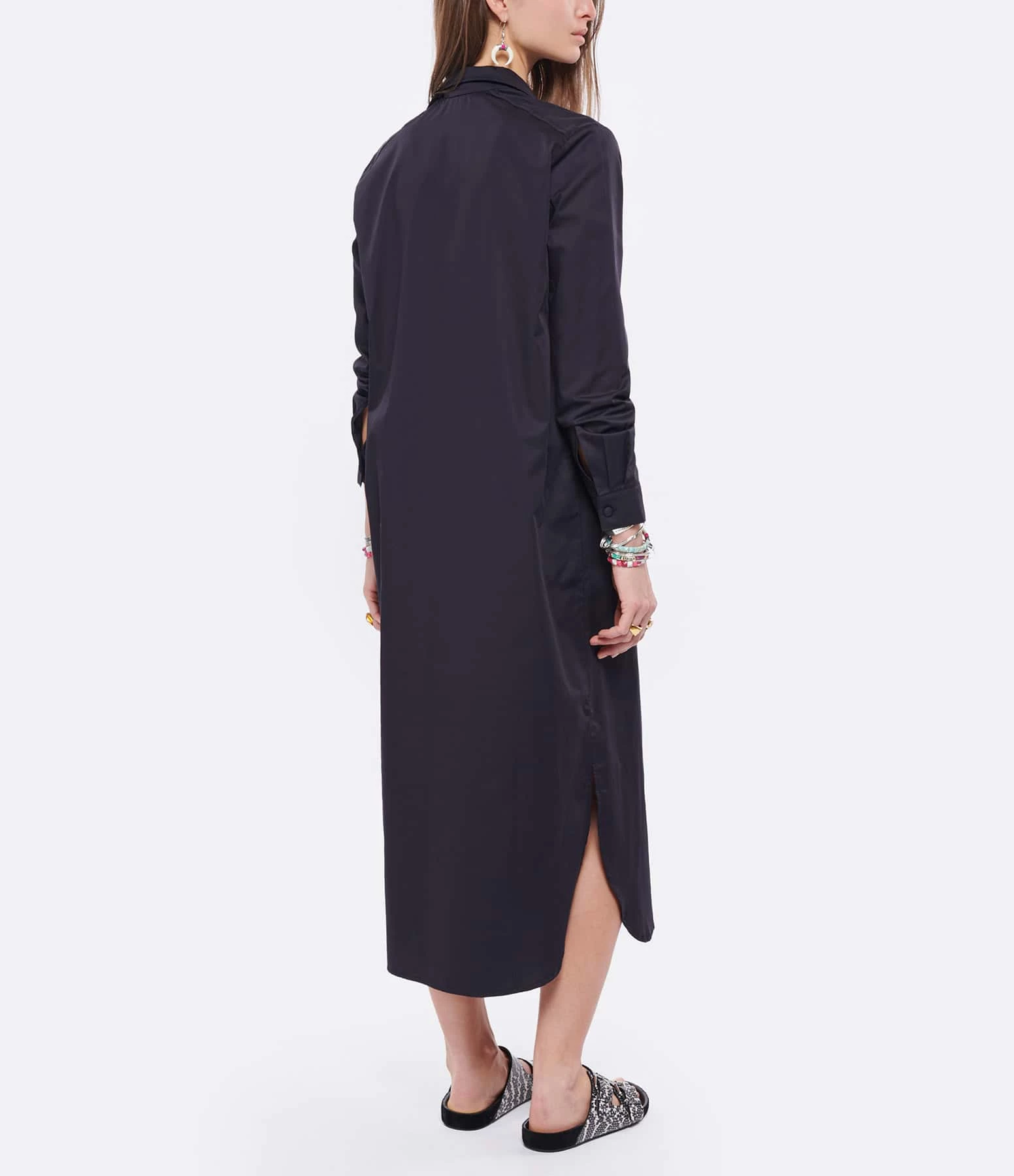 ANDREA LEV Robe Chemise Sienna Noir – Image 4