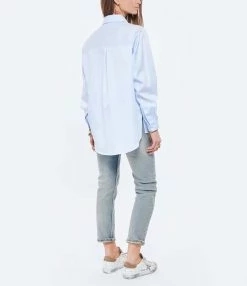 ANDREA LEV Chemise Boyfriend Bleu Ciel -Boutique de vente ZIMMERMANN andre look20220125 151