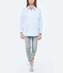 ANDREA LEV Chemise Boyfriend Bleu Ciel -Boutique de vente ZIMMERMANN andre look20220125 153