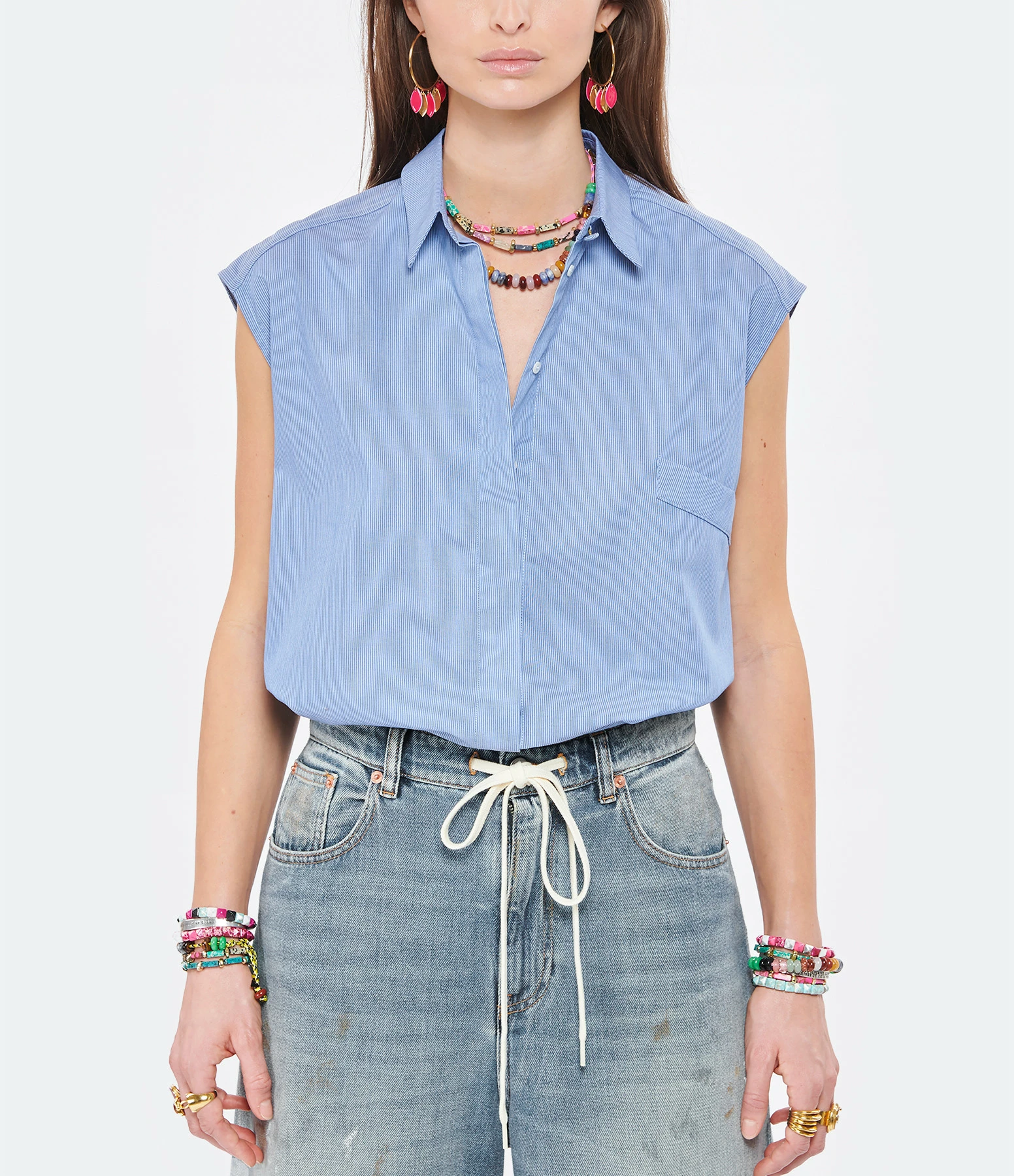ANDREA LEV Chemise Natural Bleu Denim 5 ANDREA LEV Chemise Natural Bleu Denim – Image 3