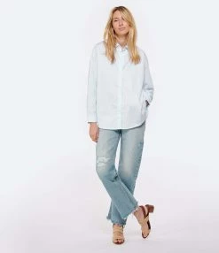 ANDREA LEV Chemise Boyfriend Bleu Ciel -Boutique de vente ZIMMERMANN andre look20230125 165