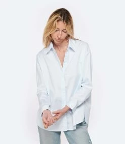 ANDREA LEV Chemise Boyfriend Bleu Ciel -Boutique de vente ZIMMERMANN andre look20230125 171