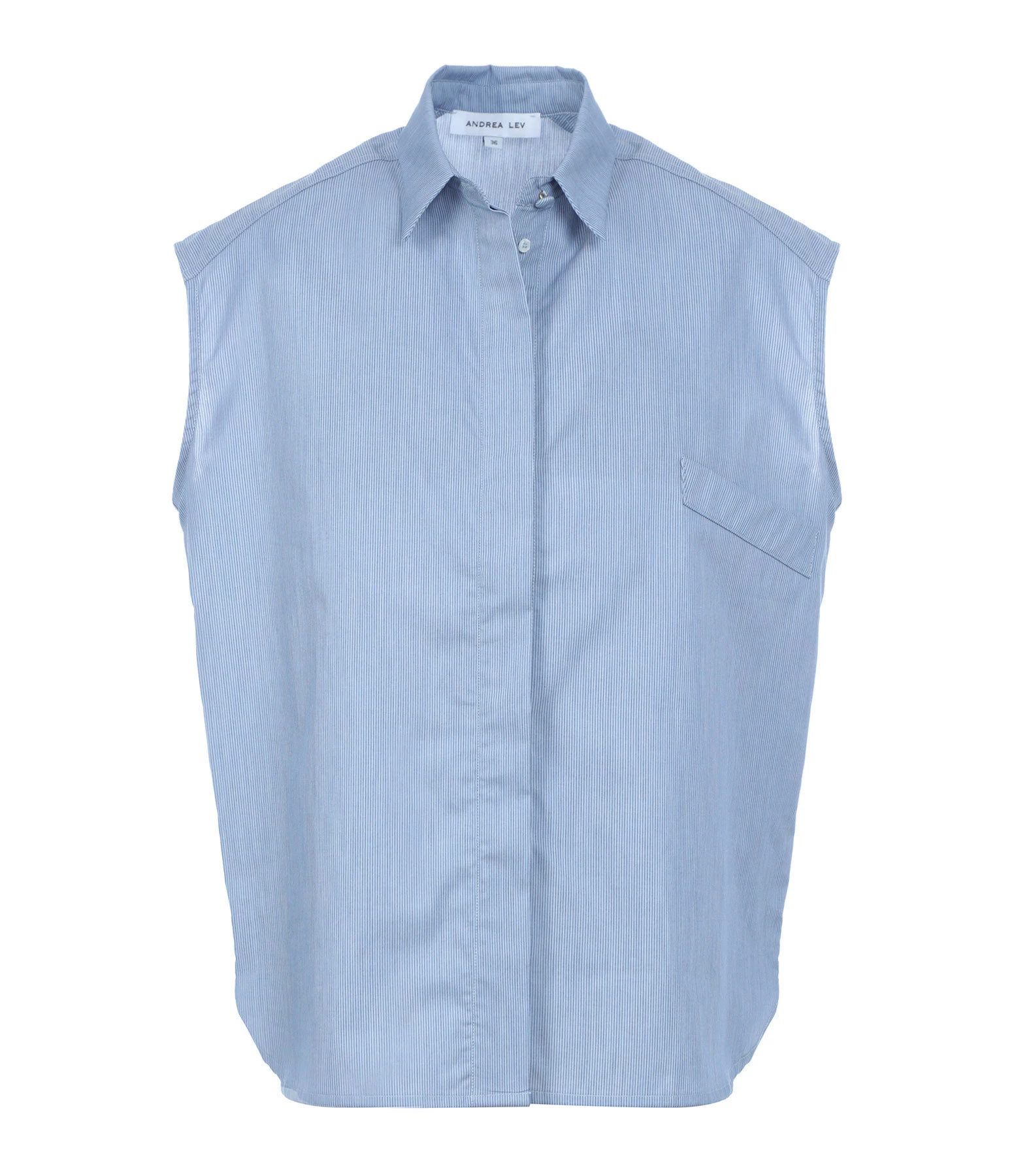 ANDREA LEV Chemise Natural Bleu Denim 3 ANDREA LEV Chemise Natural Bleu Denim