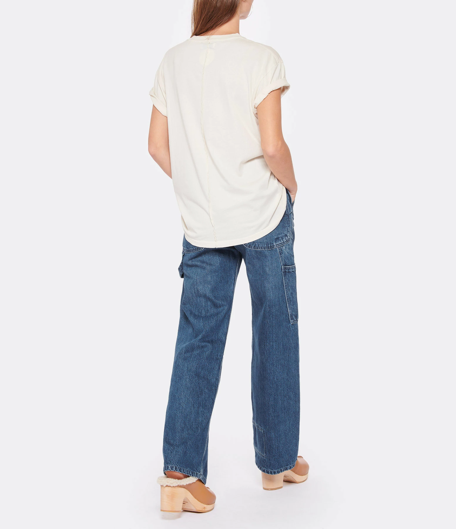 ANINE BING Tee-shirt Vintage Coton Blanc – Image 5