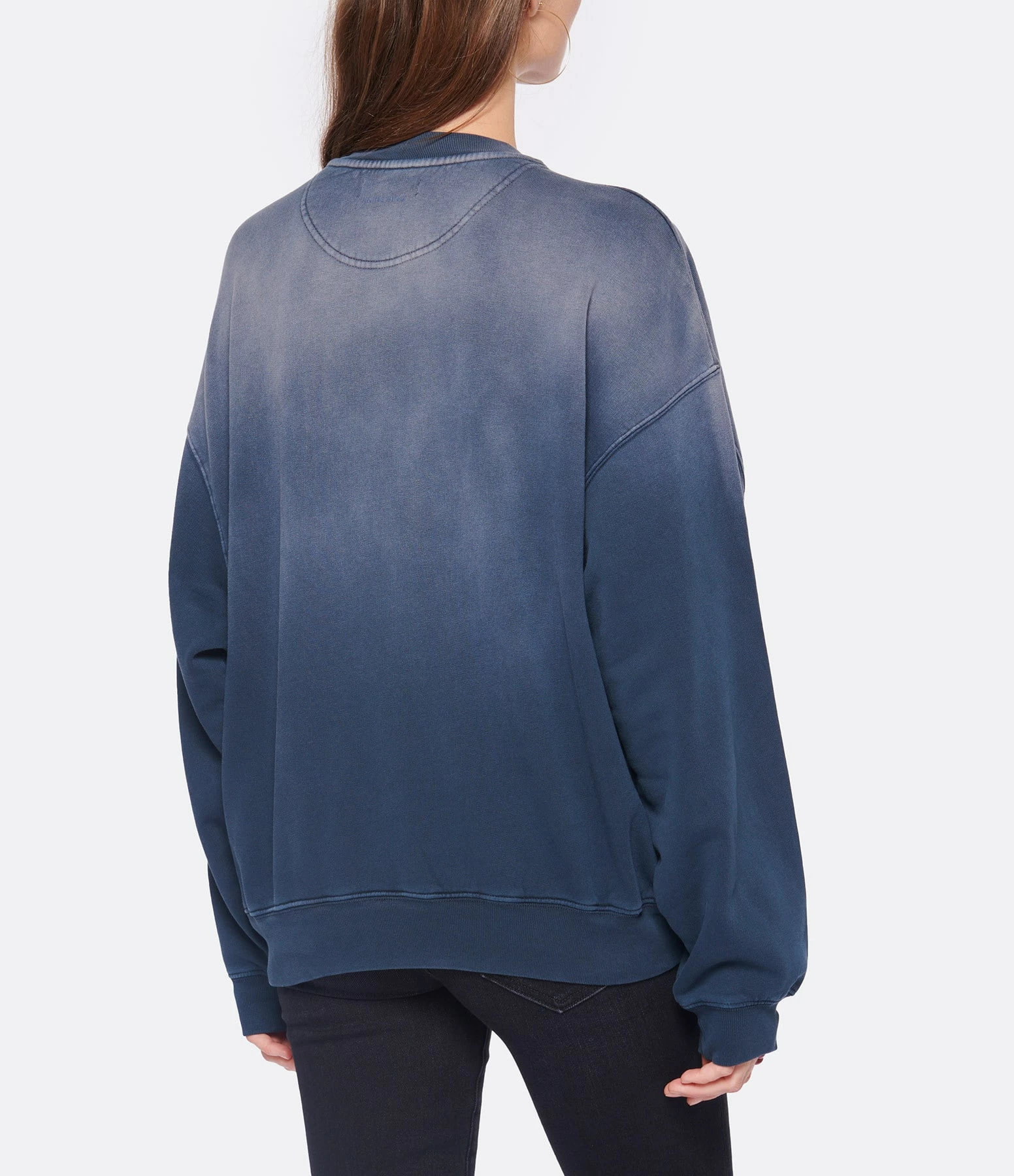 ANINE BING Sweatshirt Jaci Coton Organique Navy – Image 3