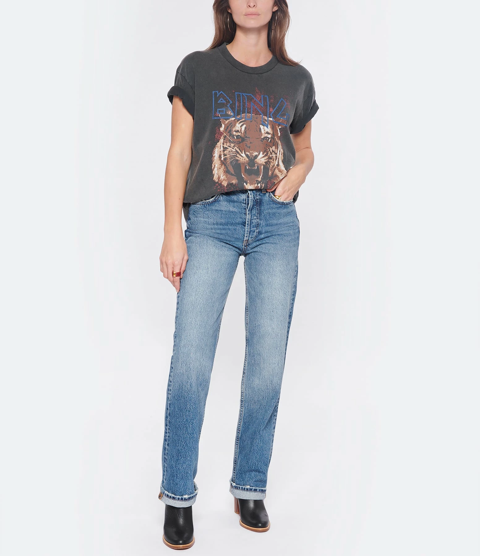 ANINE BING Jean Kat Coton Bleu 5 ANINE BING Jean Kat Coton Bleu – Image 3
