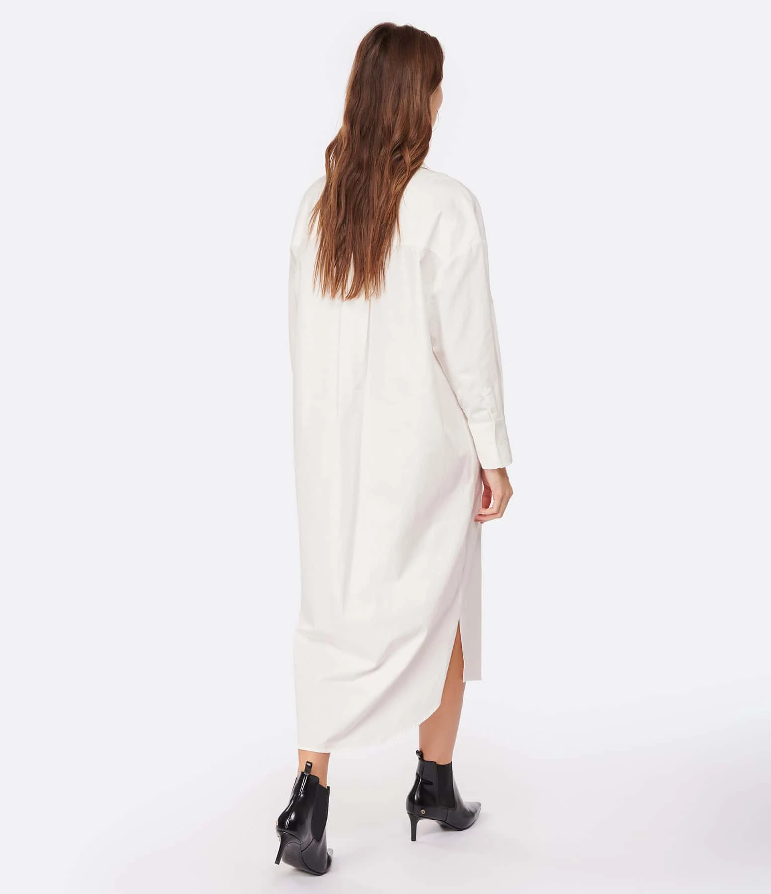 ANINE BING Robe Mika Coton Blanc – Image 3