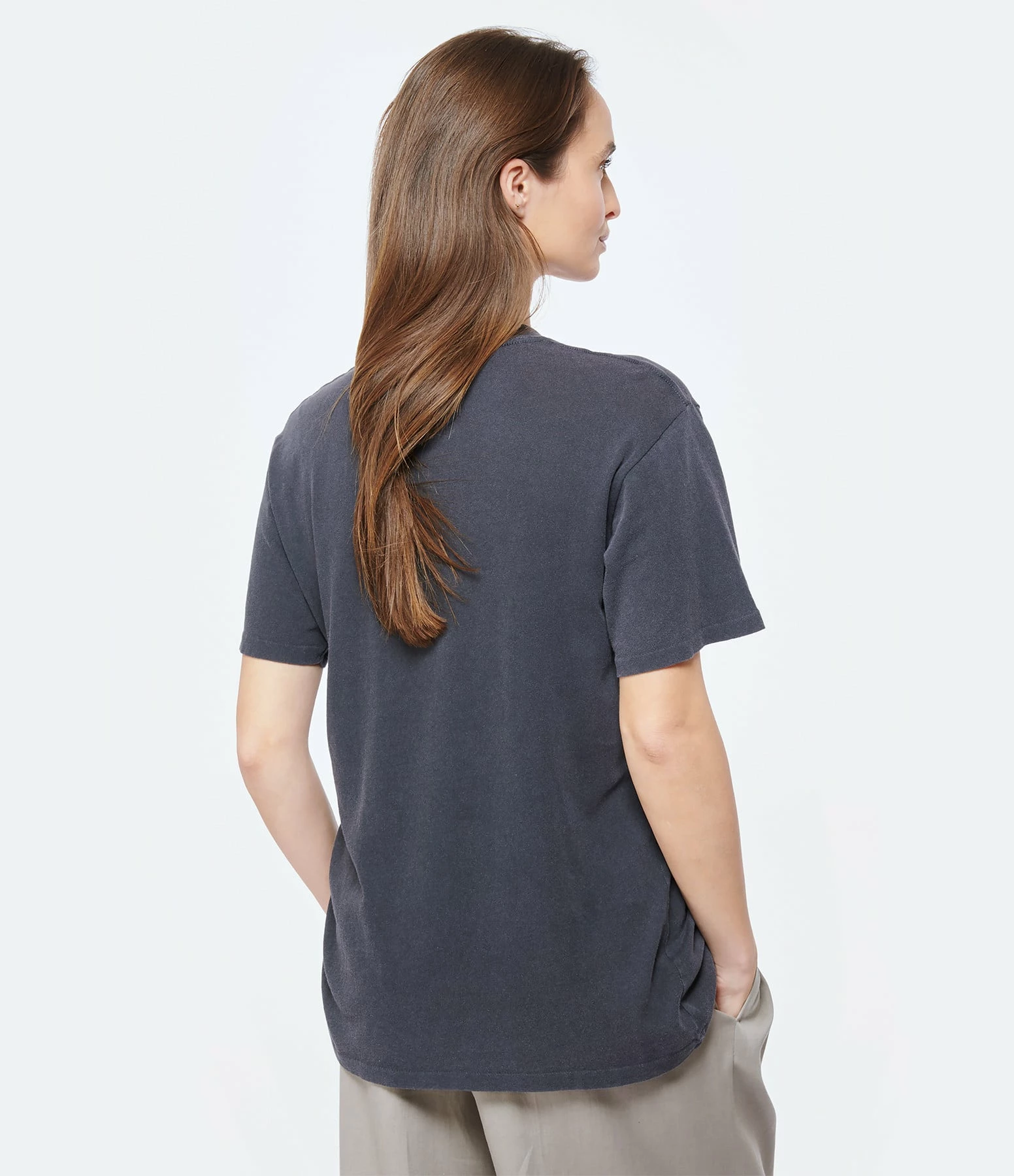 Tee-shirt Lili Elton John Coton Noir Délavé, Collaboration Anine Bing X Terry O'Neill X IScreamColour – Image 4