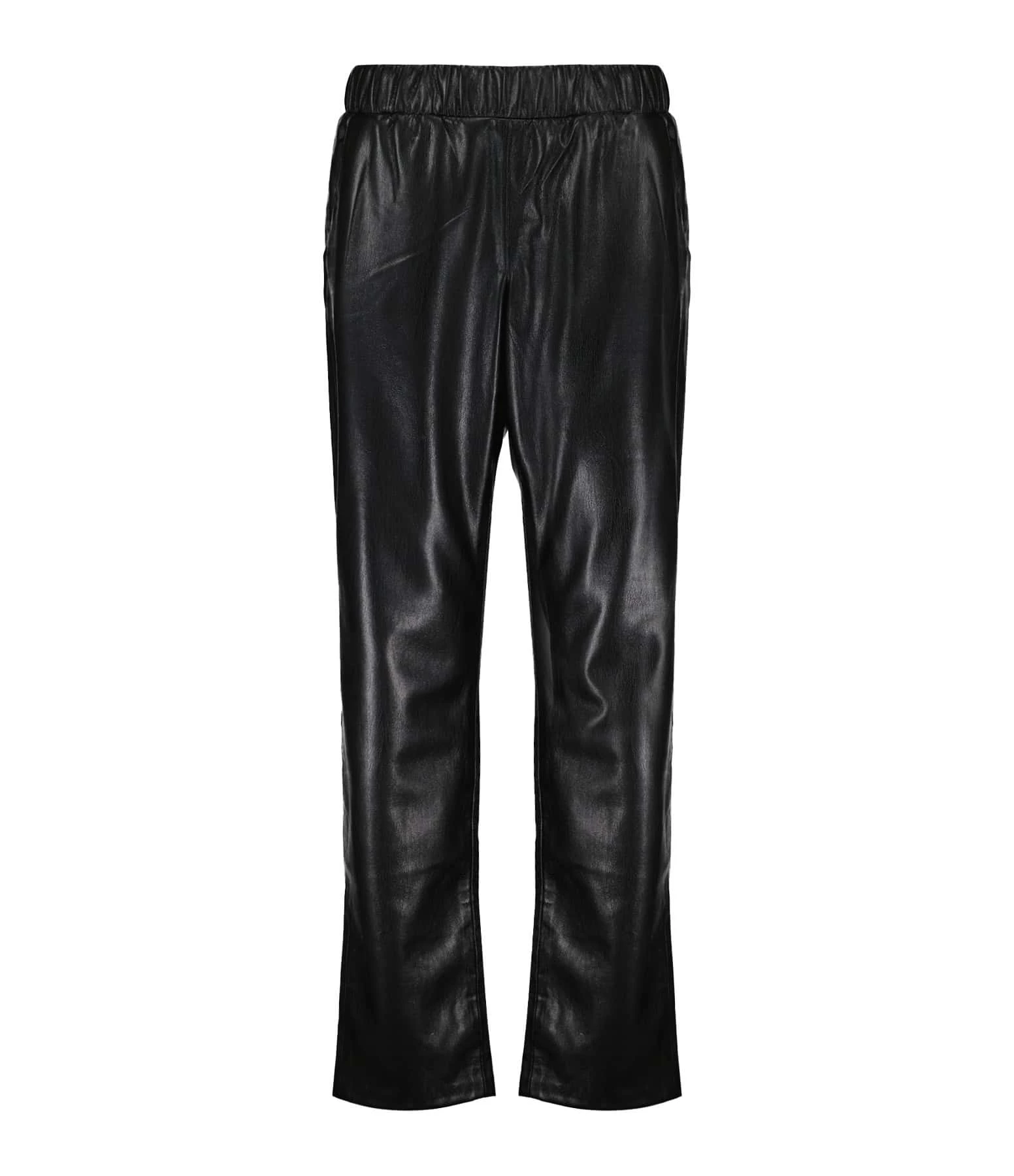ANINE BING Pantalon Simili Cuir Noir