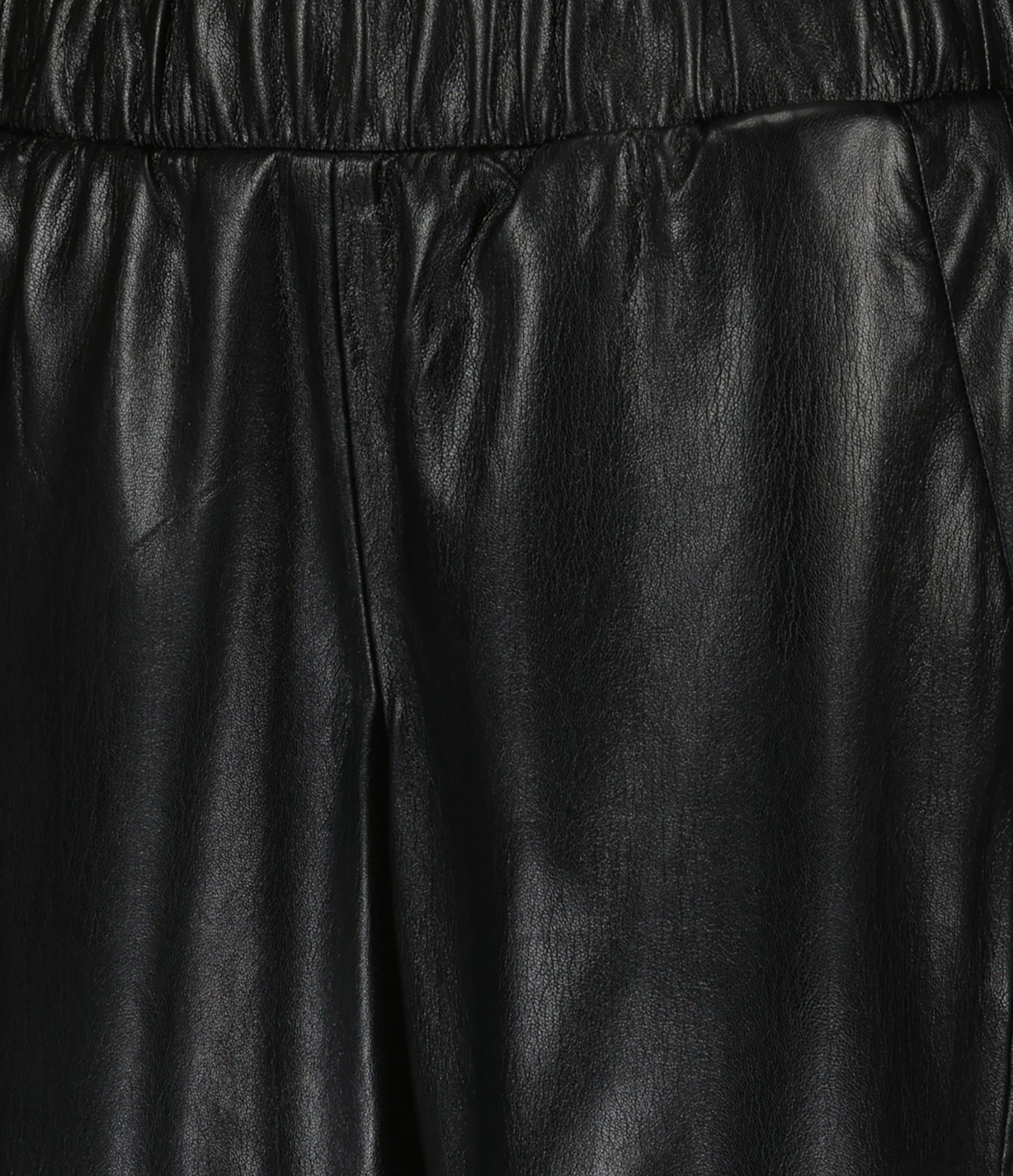ANINE BING Pantalon Simili Cuir Noir – Image 2