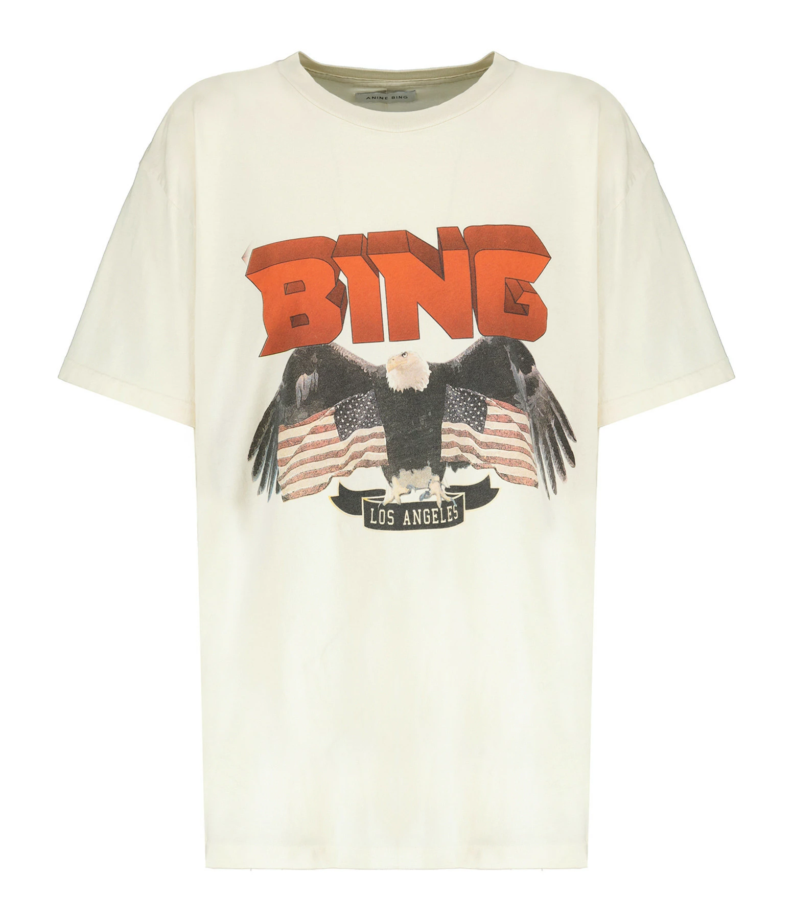 ANINE BING Tee-shirt Vintage Coton Blanc