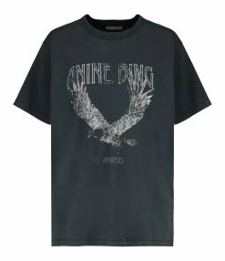 ANINE BING Tee-shirt Lili Coton Organique Gris Délavé