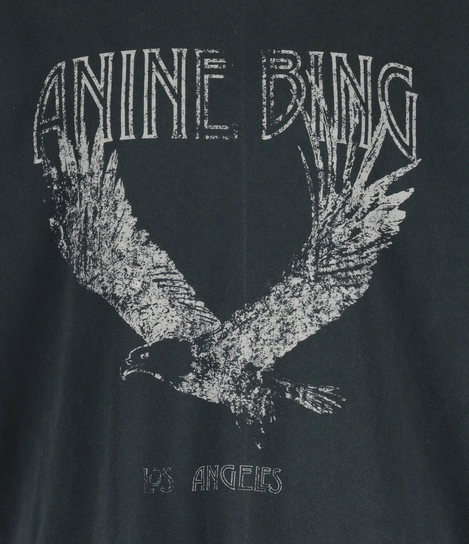 ANINE BING Tee-shirt Lili Coton Organique Gris Délavé – Image 2