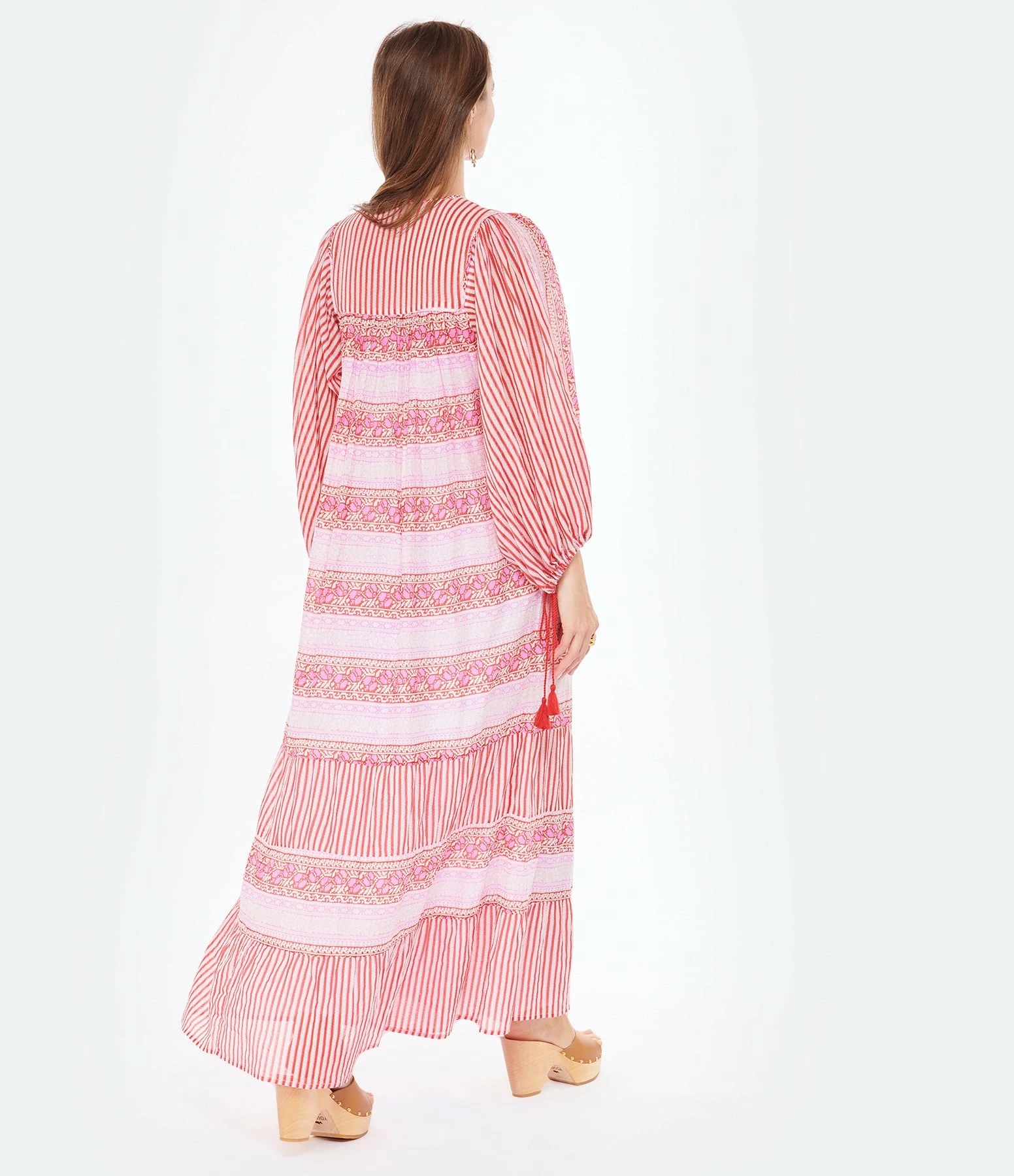 ANTIK BATIK Robe Longue Amelie Rose 6 ANTIK BATIK Robe Longue Amelie Rose – Image 4