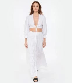 ANTIK BATIK Top Court Karo Blanc 11 ANTIK BATIK Top Court Karo Blanc -Boutique de vente ZIMMERMANN antik look20230110 178