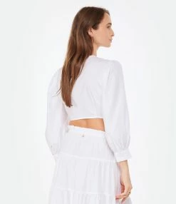 ANTIK BATIK Top Court Karo Blanc 10 ANTIK BATIK Top Court Karo Blanc -Boutique de vente ZIMMERMANN antik look20230110 199
