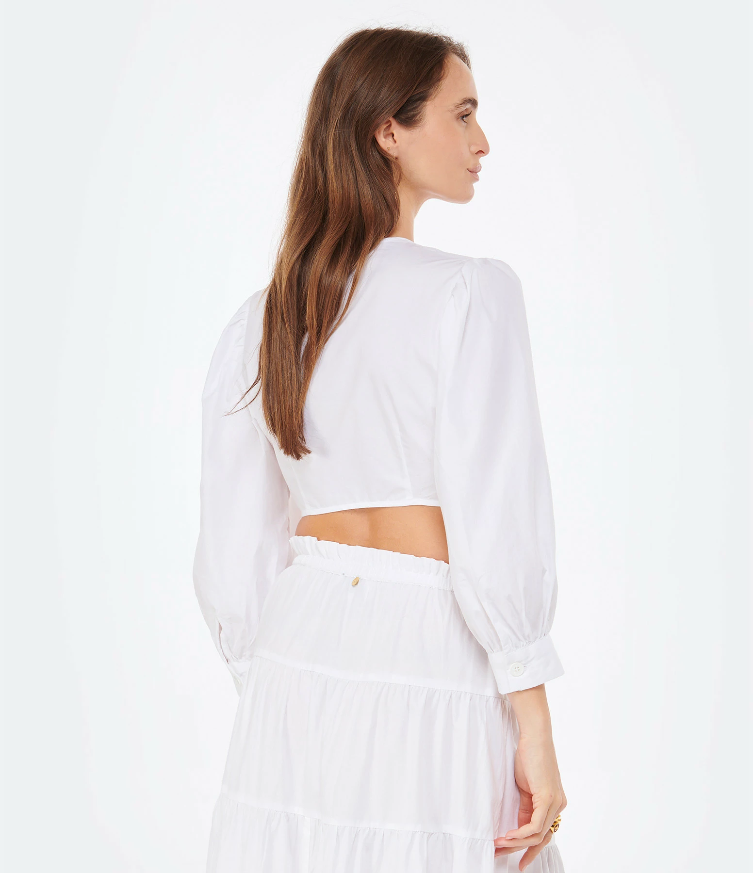 ANTIK BATIK Top Court Karo Blanc 6 ANTIK BATIK Top Court Karo Blanc – Image 4