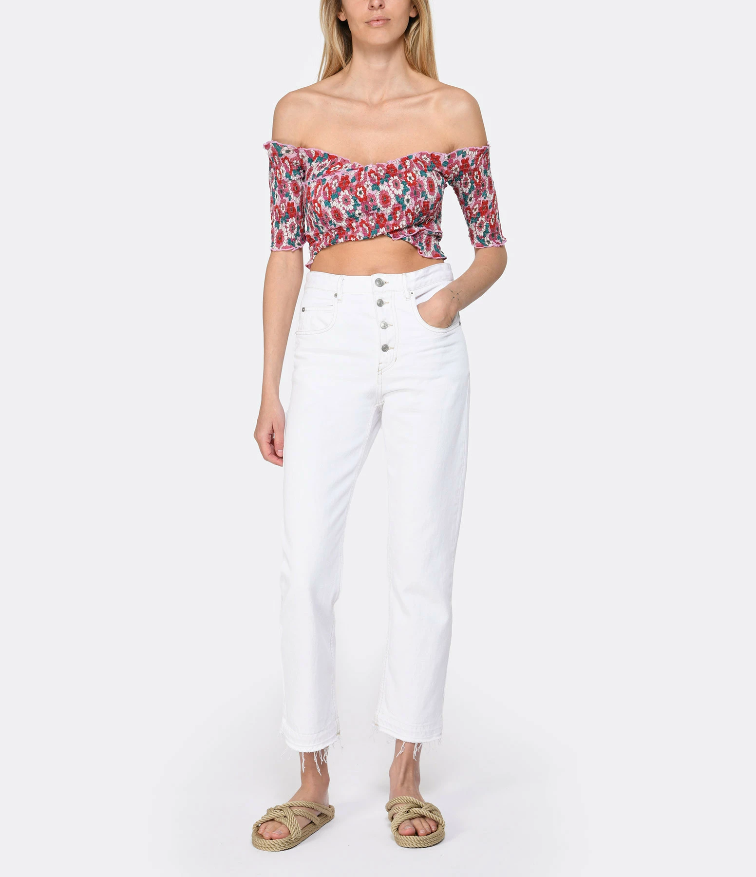 ANTIK BATIK Top Blossom Rouge – Image 3