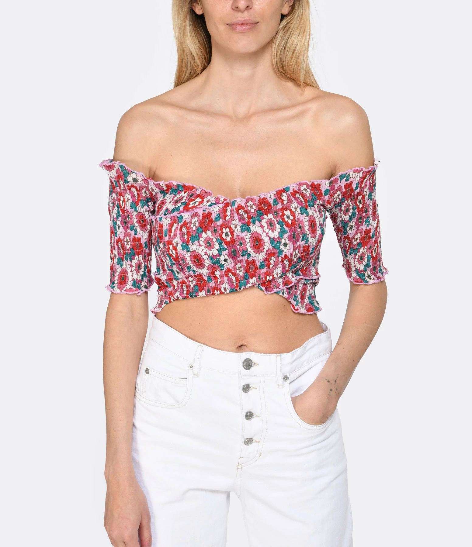 ANTIK BATIK Top Blossom Rouge – Image 2