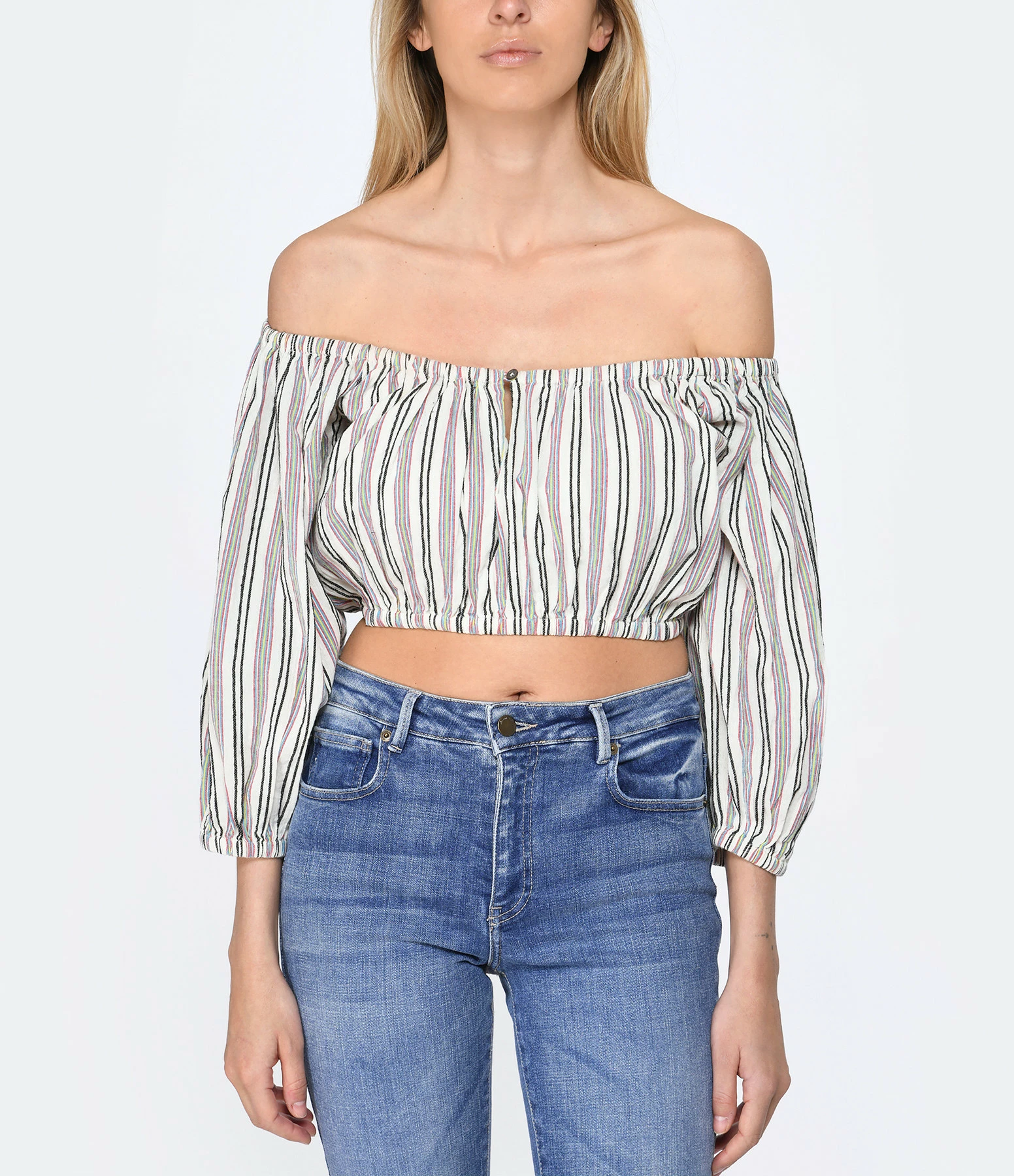 ANTIK BATIK Top Juliette Rayure Multicolore – Image 3