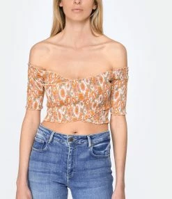 ANTIK BATIK Top Blossom Rouille -Boutique de vente ZIMMERMANN antik look20230215 88