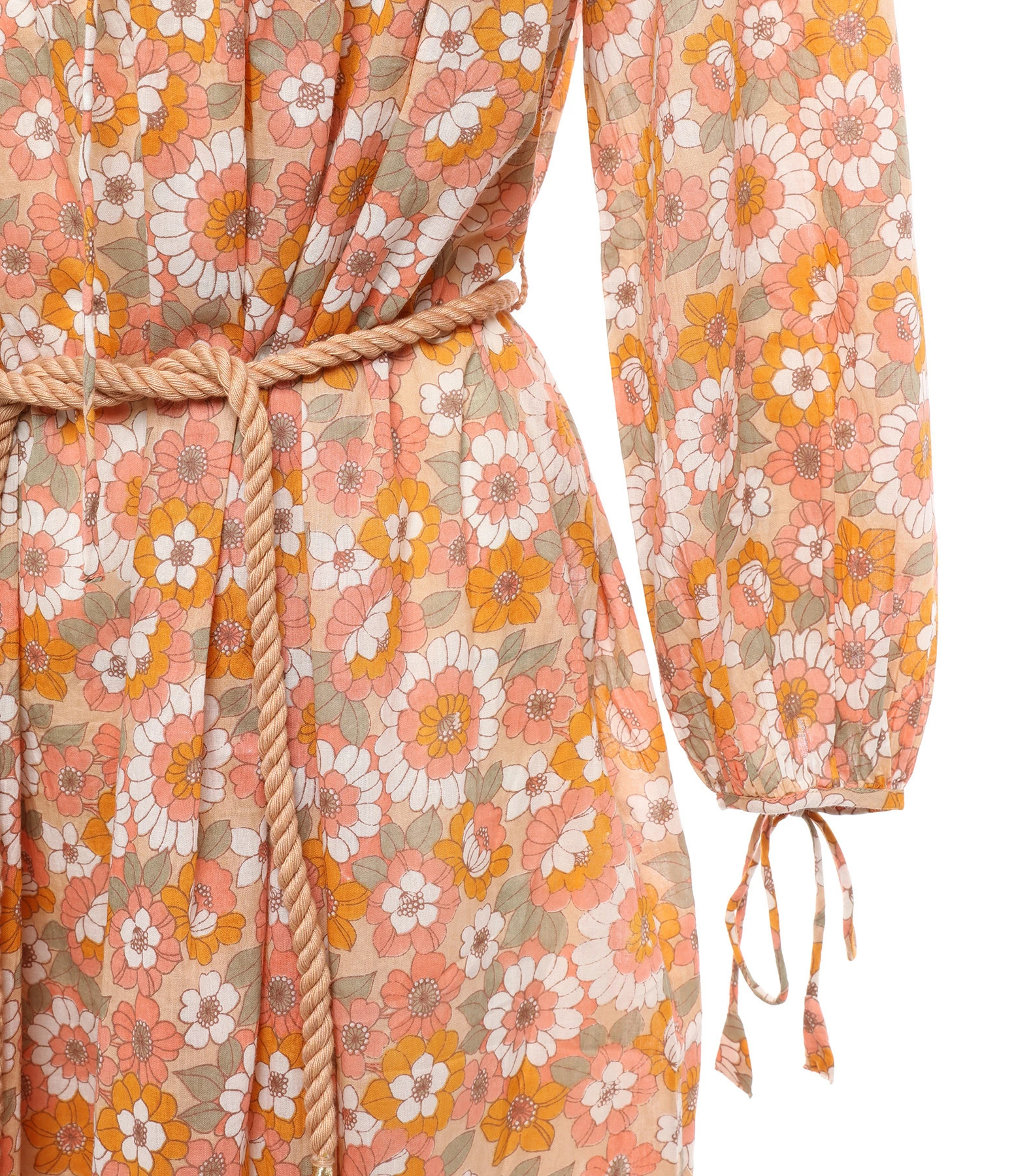 ANTIK BATIK Robe Longue Blossom Rouille – Image 2