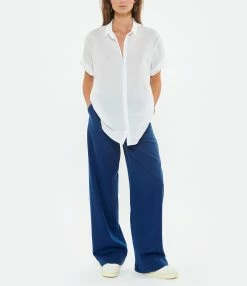 A.P.C. Pantalon Fin Cléo Coton Bleu Indigo Délavé 11 A.P.C. Pantalon Fin Cléo Coton Bleu Indigo Délavé -Boutique de vente ZIMMERMANN apcco look20220608 55