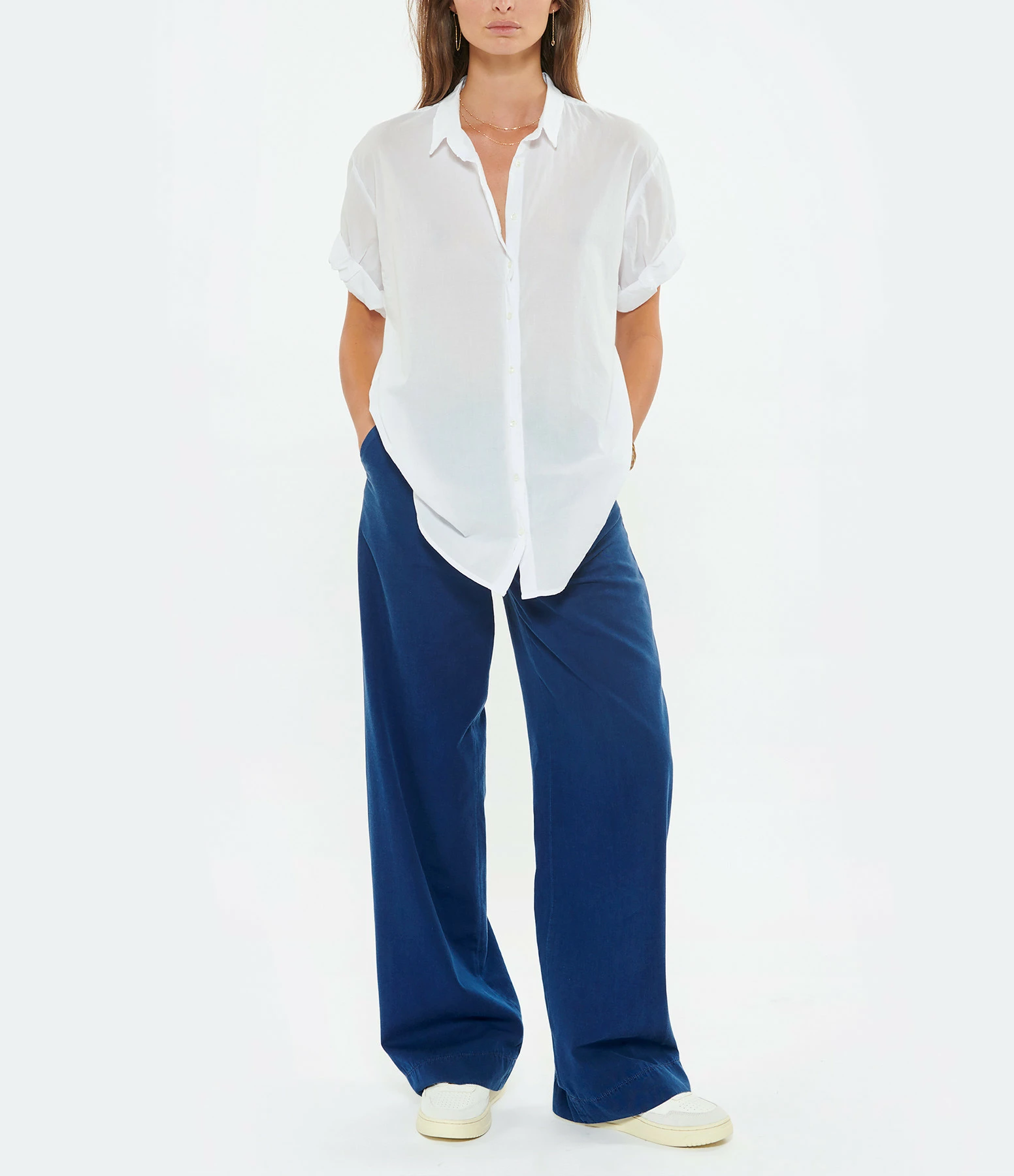 A.P.C. Pantalon Fin Cléo Coton Bleu Indigo Délavé 7 A.P.C. Pantalon Fin Cléo Coton Bleu Indigo Délavé – Image 5