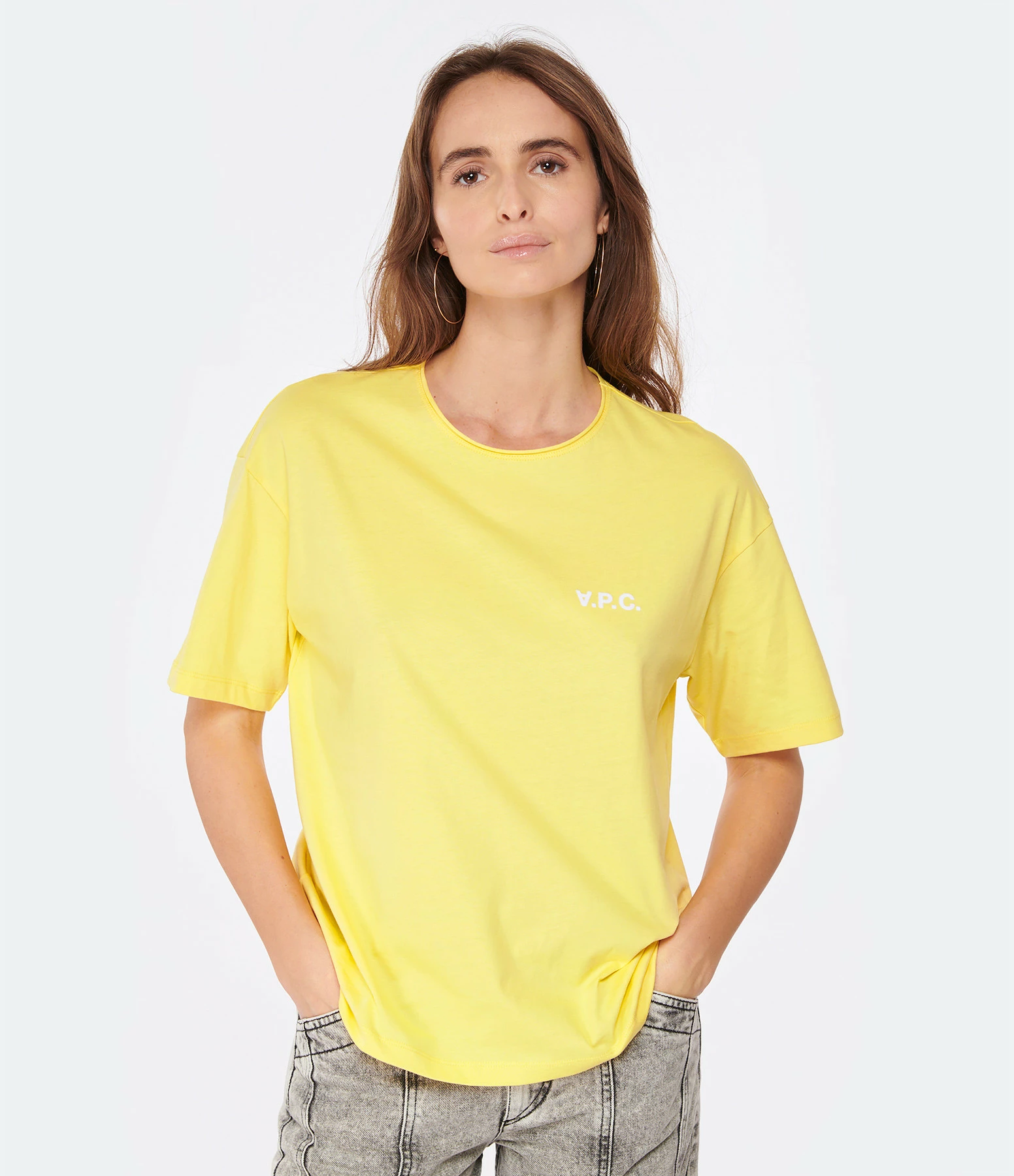 A.P.C. Tee-shirt Karol Coton Jaune – Image 3