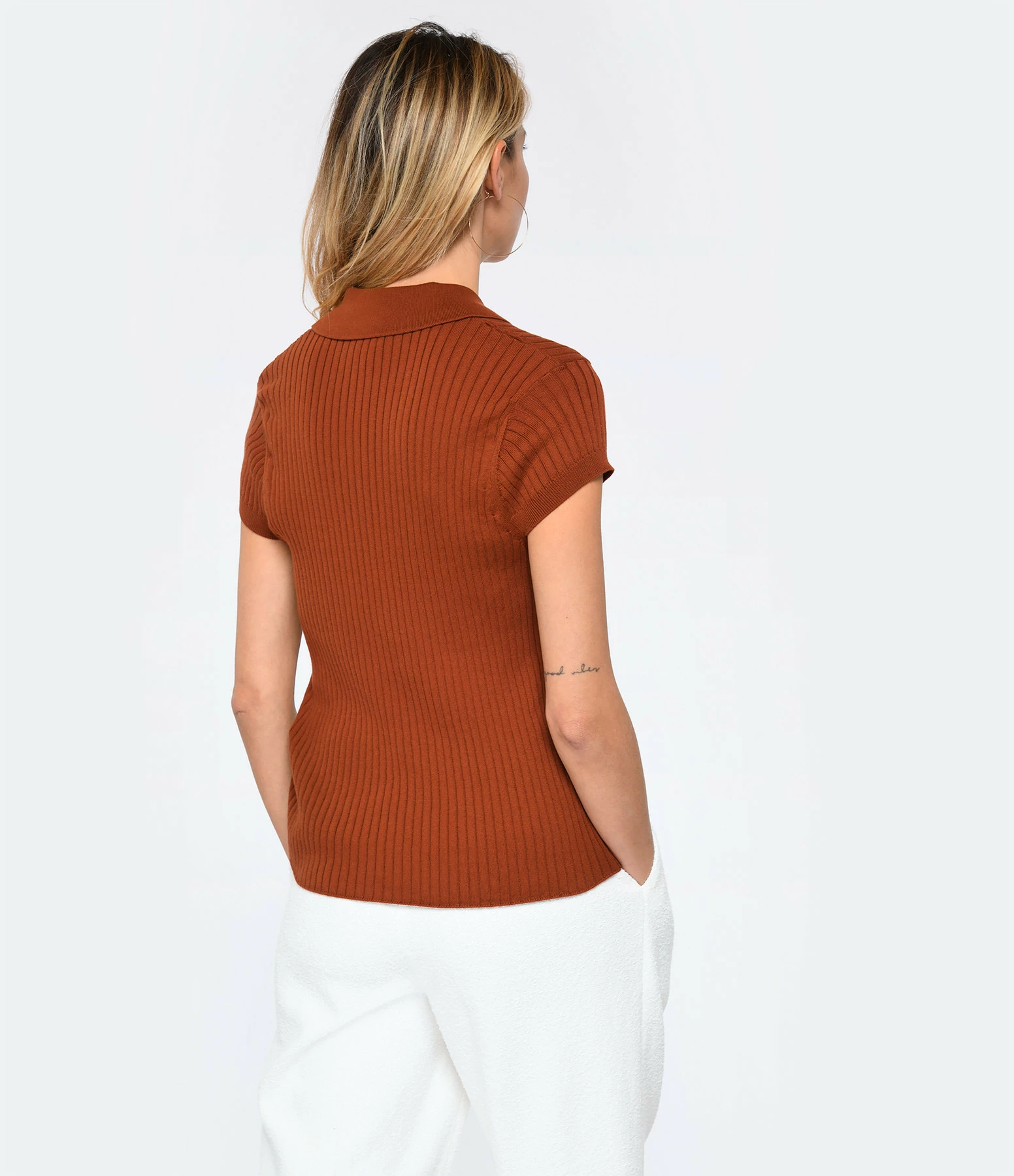 A.P.C. Polo Jess Coton Whiskey – Image 5