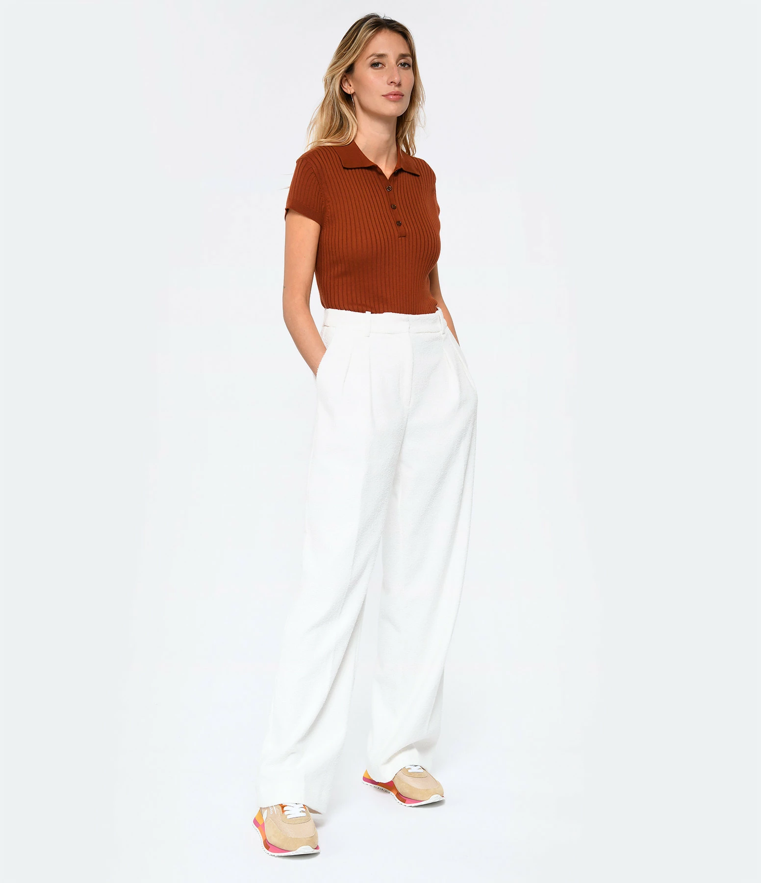 A.P.C. Polo Jess Coton Whiskey – Image 4