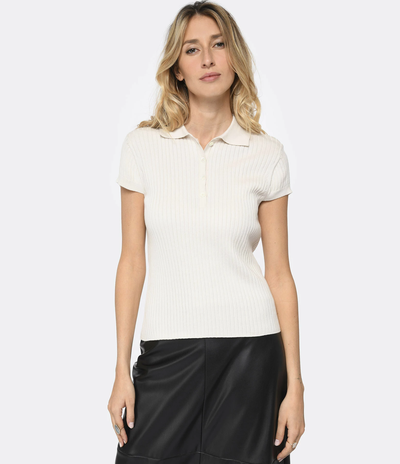 A.P.C. Polo Jess Coton Blanc – Image 2