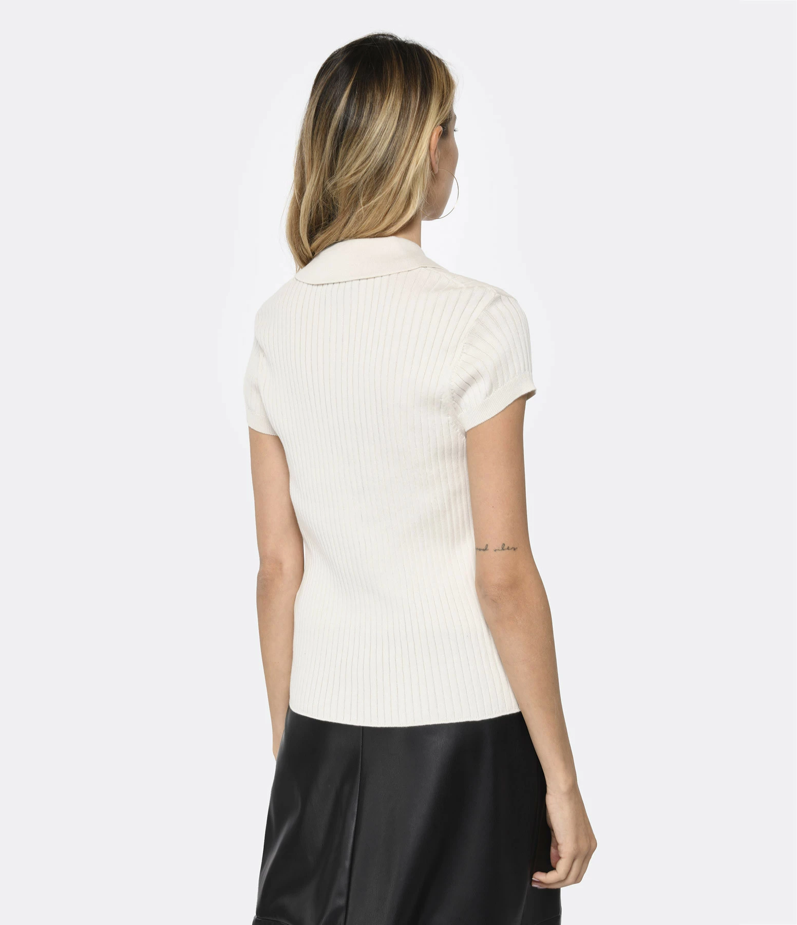 A.P.C. Polo Jess Coton Blanc – Image 4