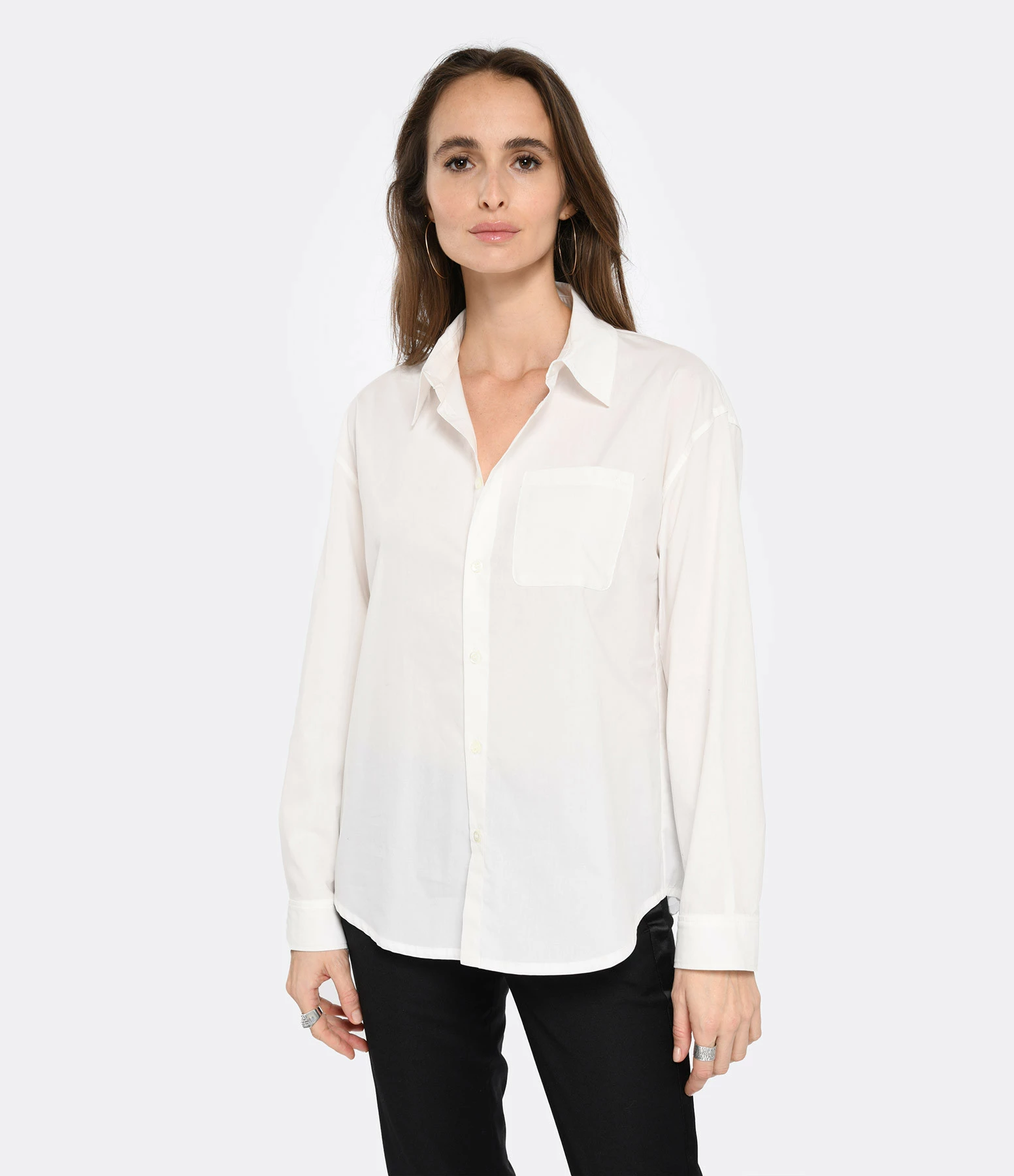 A.P.C. Chemise Boyfriend Coton Blanc – Image 2