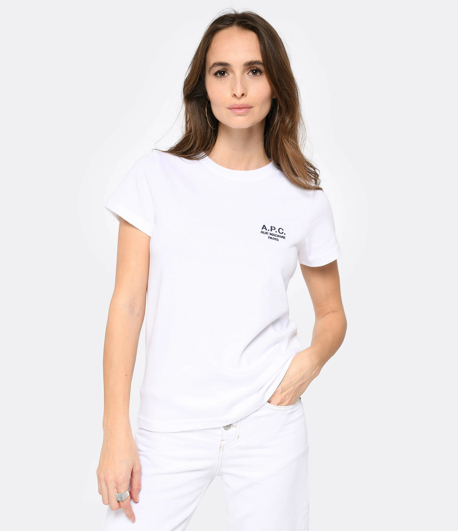 A.P.C. Tee-shirt Denise Coton Blanc – Image 3