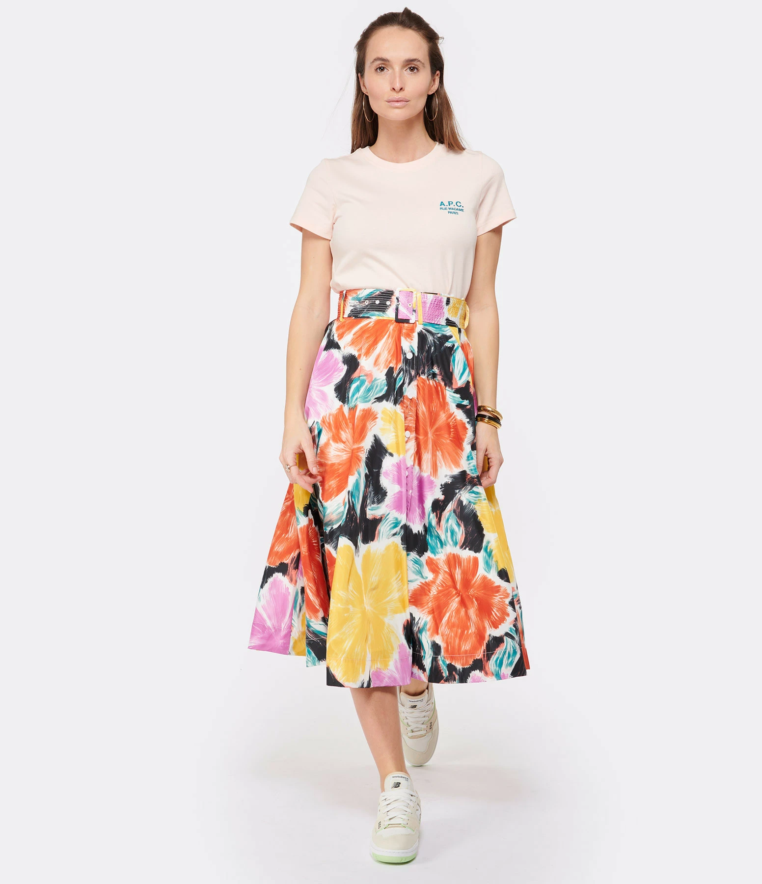 A.P.C. Tee-Shirt New Denise Coton Rose Pâle – Image 4