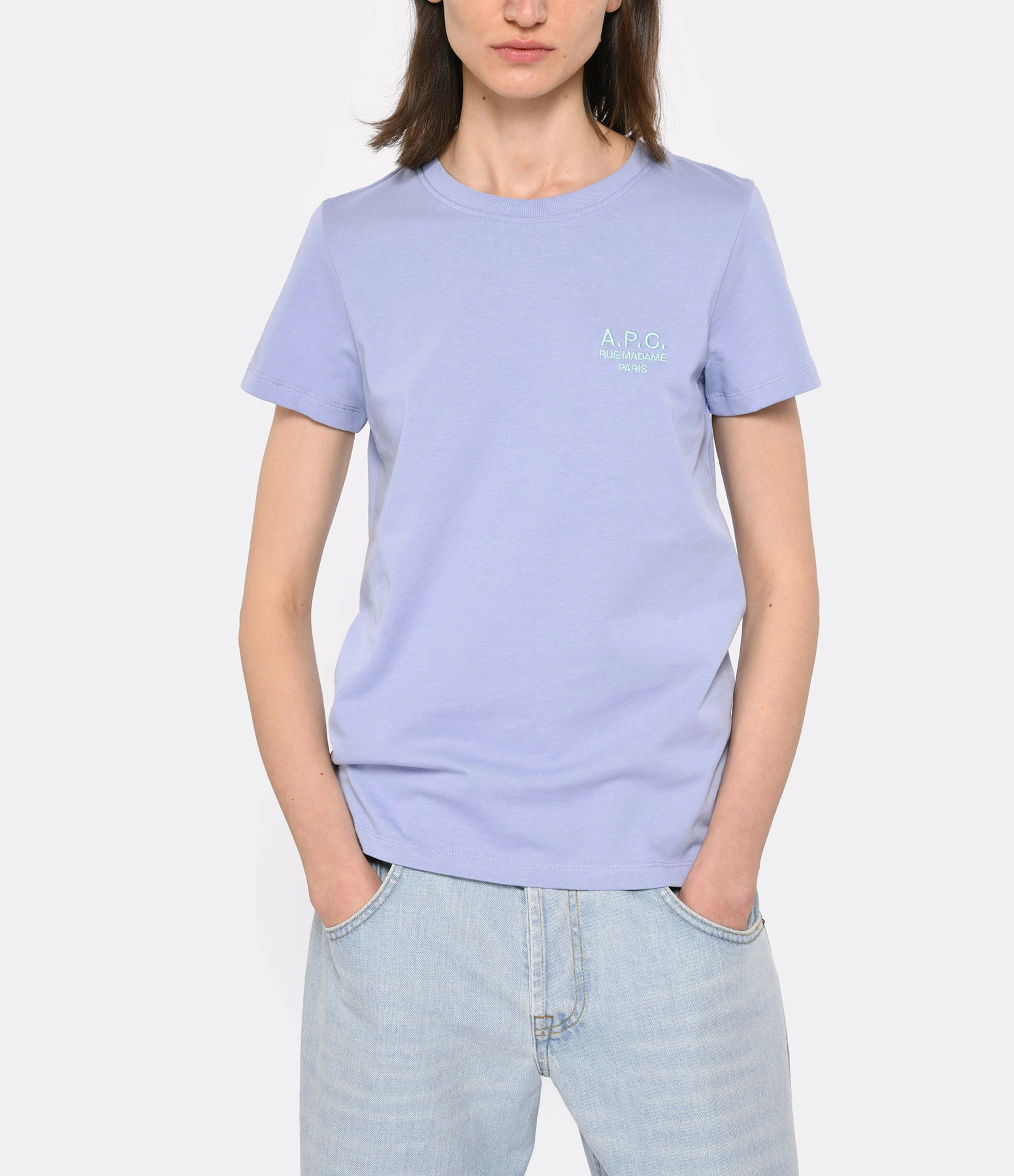 A.P.C. Tee-shirt New Denise Coton Lila – Image 2